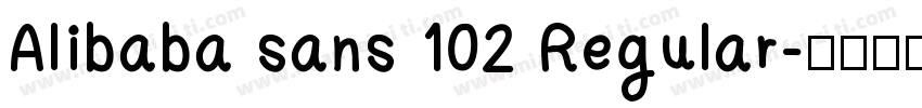 Alibaba sans 102 Regular字体转换
